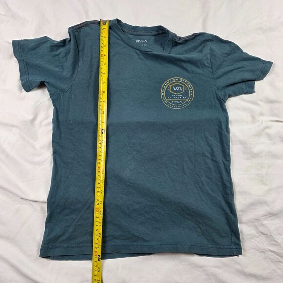 RVCA Boys Balance Of Opposites XL Blue Graphic Logo Short Sleeve T-Shirt - Picture 9 of 10